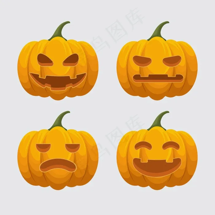 万圣节南瓜包eps,ai矢量模版下载