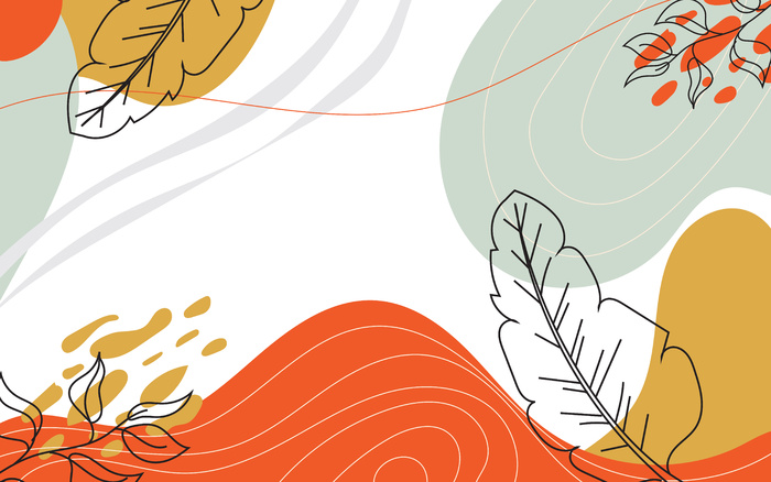 带复制空间的花卉背景叶