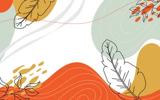 带复制空间的花卉背景叶