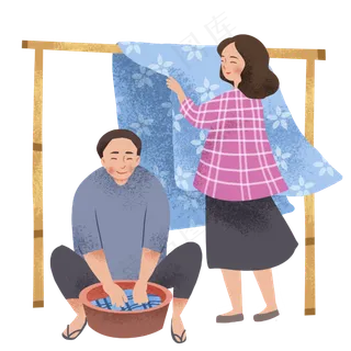 七夕晾衣服节日