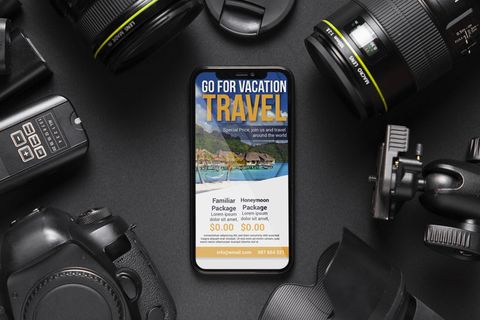 桌面上的摄像机模型样机框架