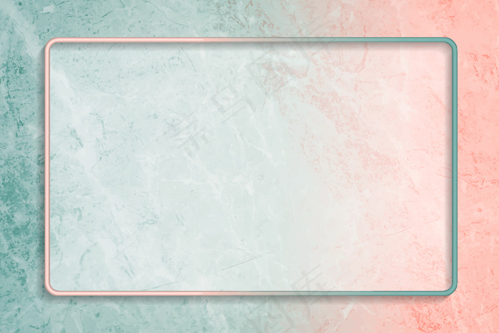 抽象背景矢量上的矩形框架