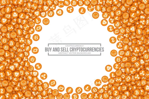 买卖加密货币概念矢量图 买卖加密货币概念矢量图