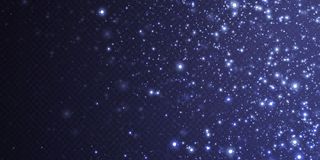 抽象的节日背景由小霓虹尘埃颗粒组成。霓虹灯。