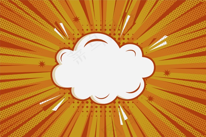 平面设计中的喜剧风格背景