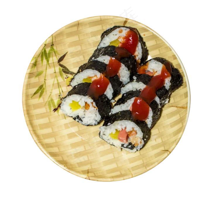 新鲜的寿司免抠图(2000X2000(DPI:300))psd模版下载