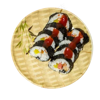 新鲜的寿司免抠图