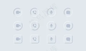 视频通话图标集