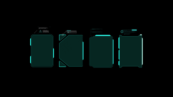 未来派vr抬头显示器。科幻头盔hud。