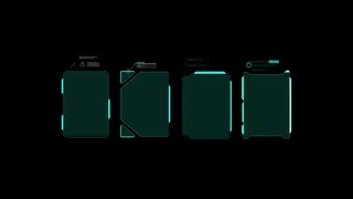 未来派vr抬头显示器。科幻头盔hud。