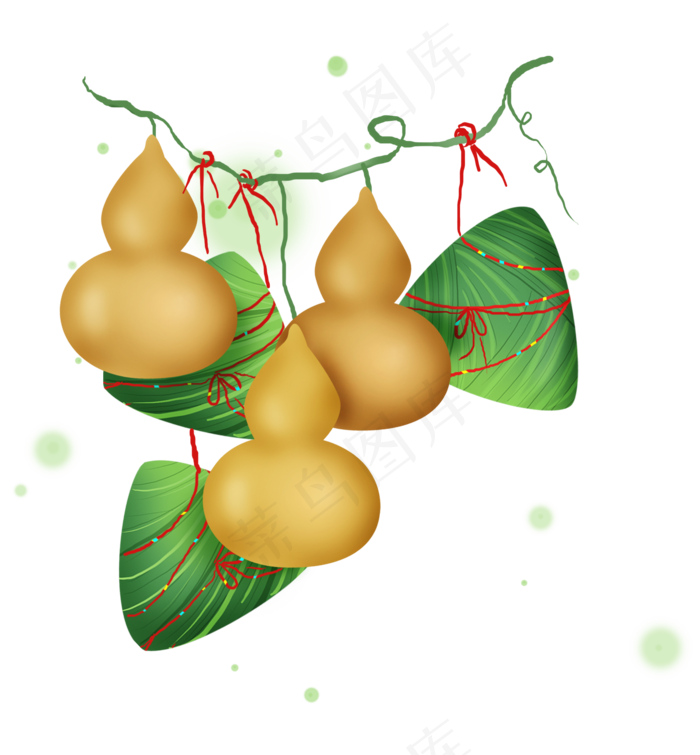 端午节葫芦和粽子