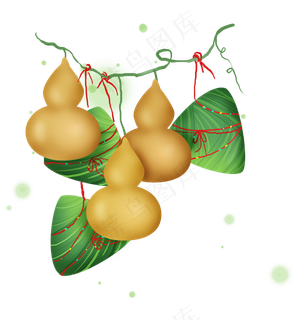 端午节葫芦和粽子