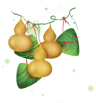 端午节葫芦和粽子