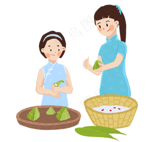 中华传统美食之美味包粽子主题卡