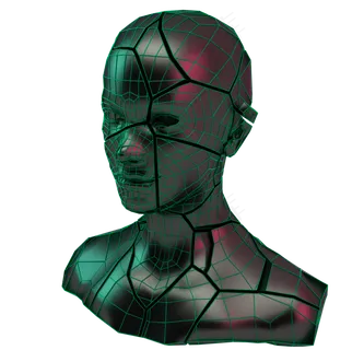 3D立体科技风蒸汽波人像,免抠元素 3D立体科技风蒸汽波人像,免抠元素