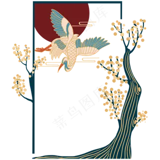 中式国潮风边框