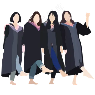 毕业季青春不散场矢量图