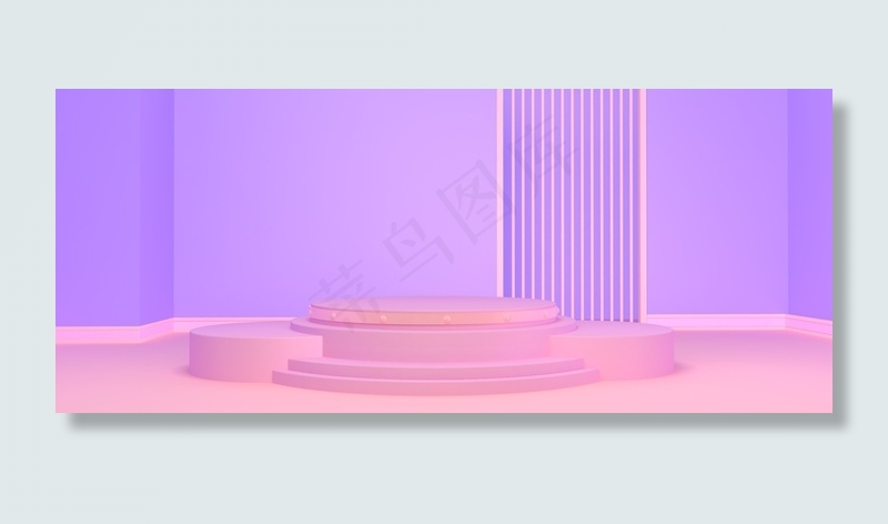 c4d场景海报背景