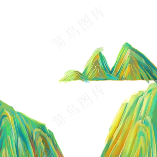 彩色远山 彩色远山