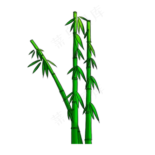 清明节手绘竹子素材