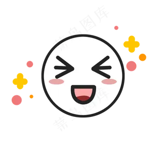 可爱水彩眨眼笑容