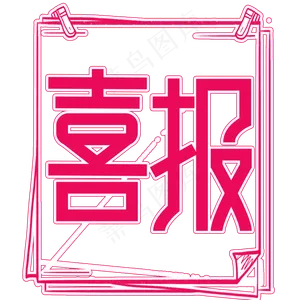 喜报高考创意艺术字