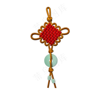 仿真中国结吊坠png图,免抠元素