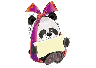 可爱促销卡通熊猫