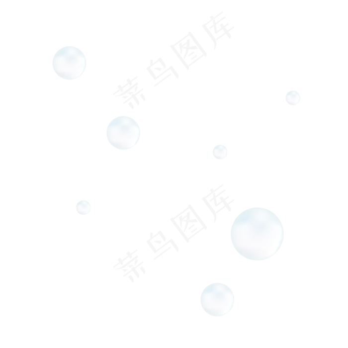 星光水汽泡漂浮,免抠元素(2481*2481px 300 dpi )ai矢量模版下载