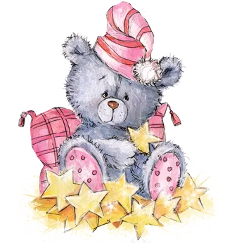 卡通可爱的小熊手绘素材