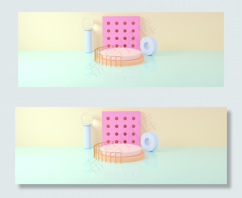 粉色春季上新简约大气淘宝电商立体背景背景图片素材