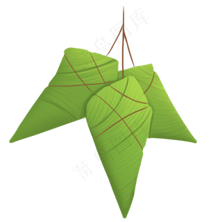 包好的粽子png元素