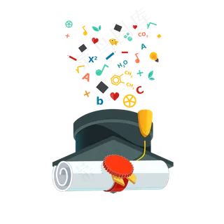 毕业帽飞出知识万千