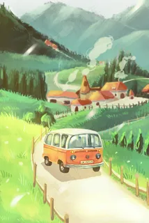 田园治愈温馨插图 田园治愈温馨插图