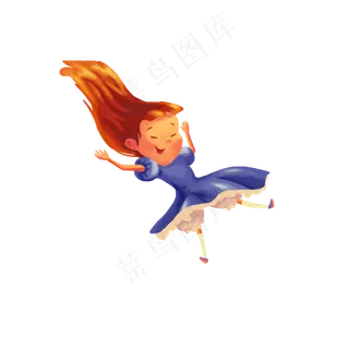 儿童节开心小女孩