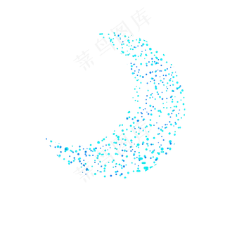 绿色星星点点漂浮素材,免抠元素