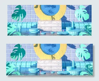 狂暑季C4D电商展台