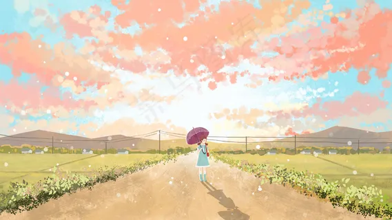 夏日小暑天空红霞风景 夏日小暑天空红霞风景