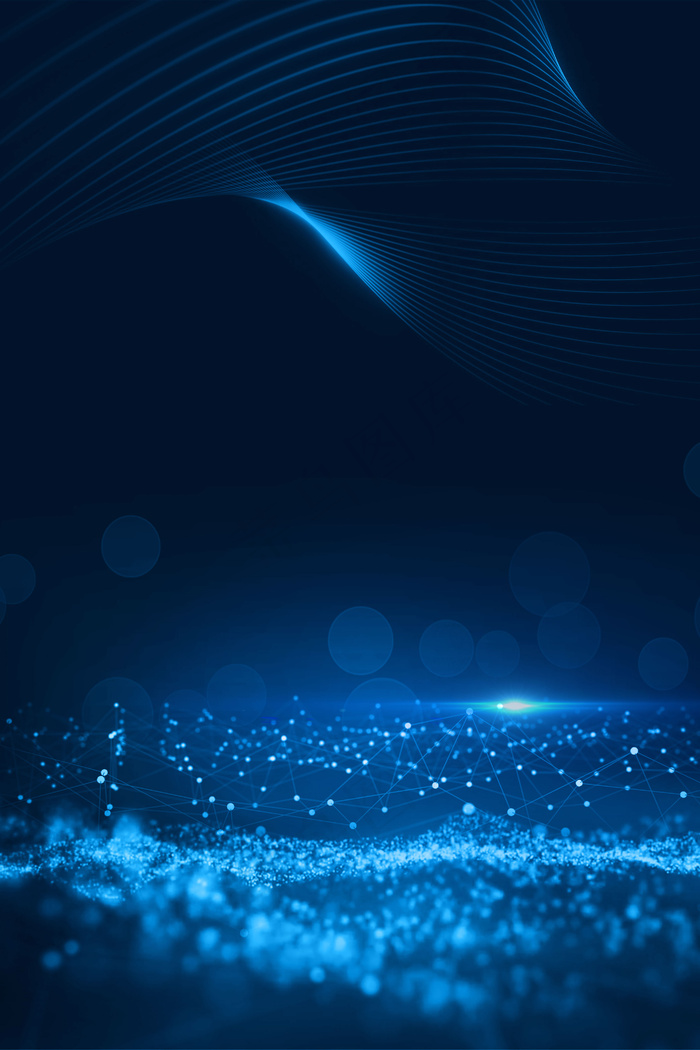 简约电子科技光效粒子合成背景