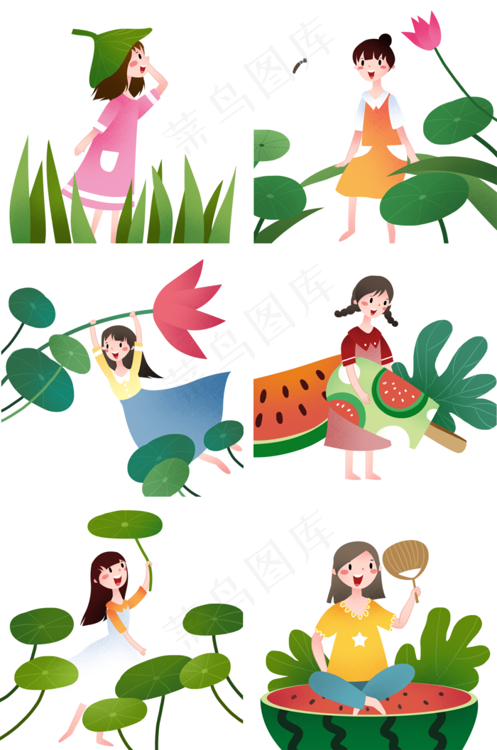 立夏人物插画合集