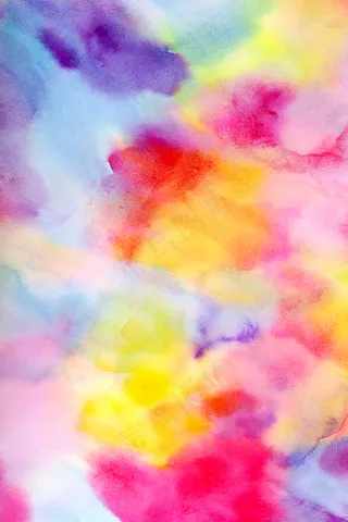 彩虹色水彩纹理