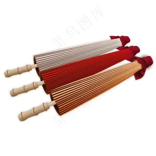 雨伞古风油纸伞多色,免抠元素