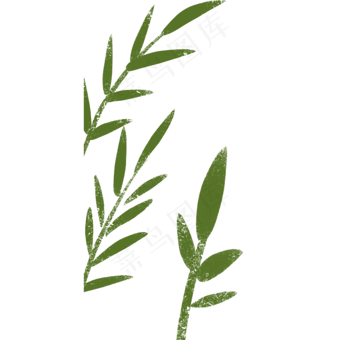 绿叶春季自然植物(2000X2000(DPI:300))psd模版下载