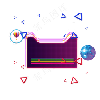 618边框猫头霓虹灯光荧光灯