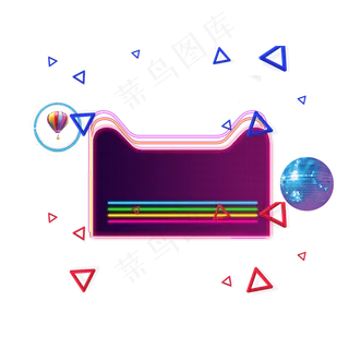 618边框猫头霓虹灯光荧光灯