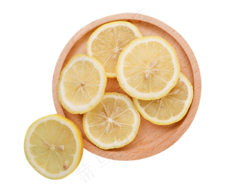 一盘柠檬片