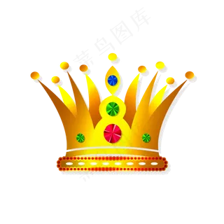 大气矢量荣誉元素皇冠,免抠元素