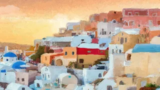 油画风格唯美小清新