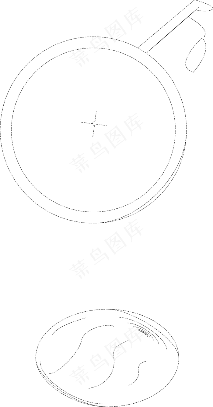 矢量线性水果图案装饰