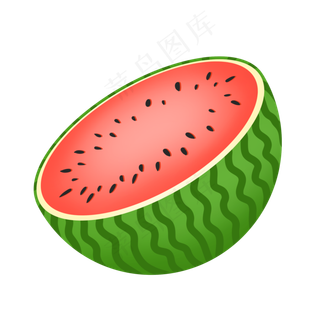 切开的西瓜水果特别红